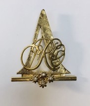 Avon Presidents Club Award pin 93/94 93-94 letter A w/ rhinestones 1.5&quot; ... - $15.00