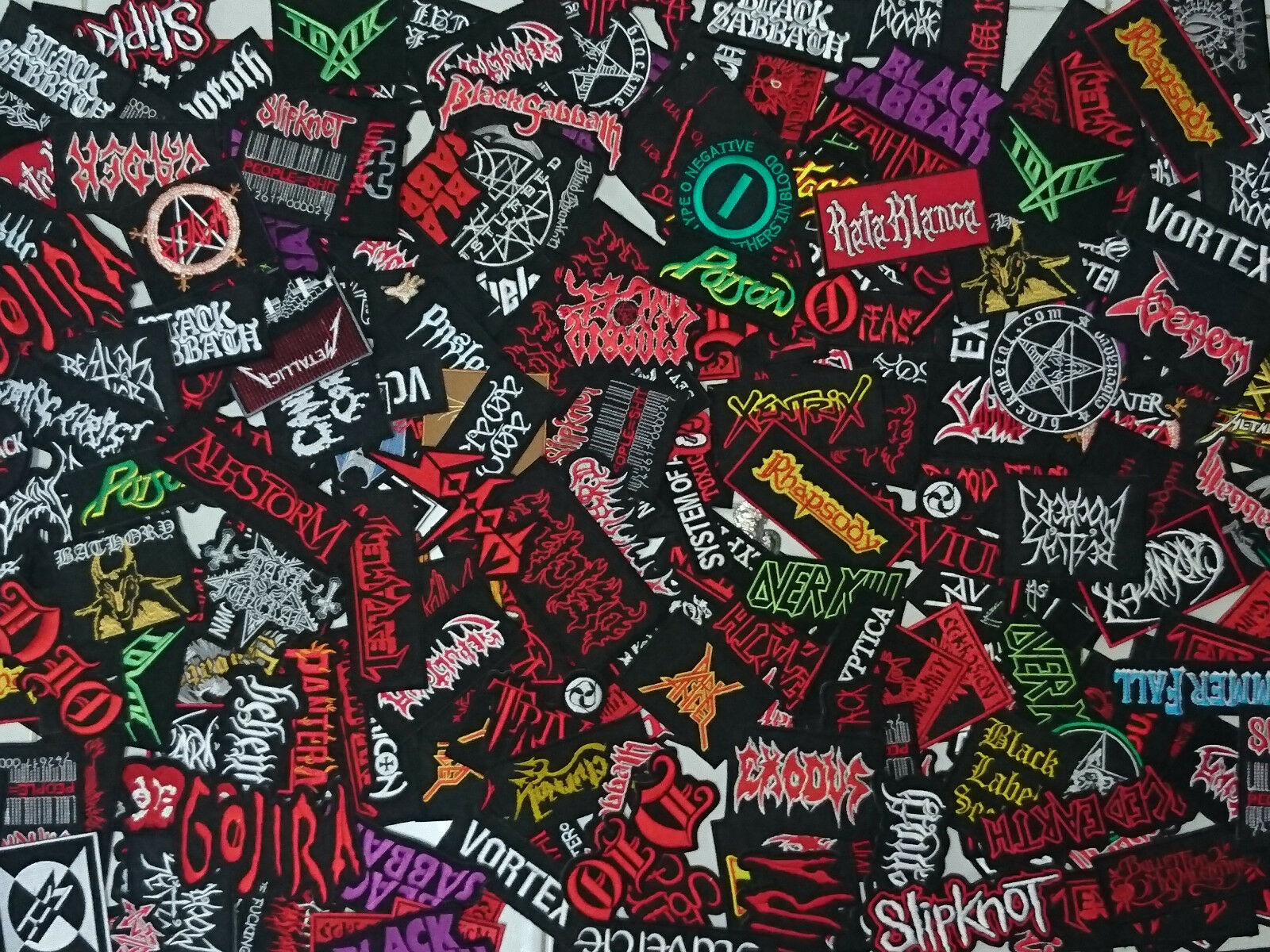 Wholesale Lot Random Iron on Embroidered Heavy Metal Music Patch ...