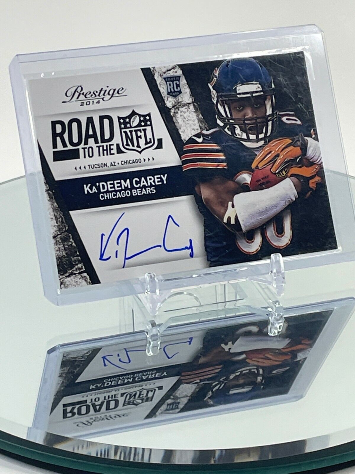 2014 Panini Prestige Straße Zum NFL Ka' Deem Carey #14 Rookie Auto RC - $12.49