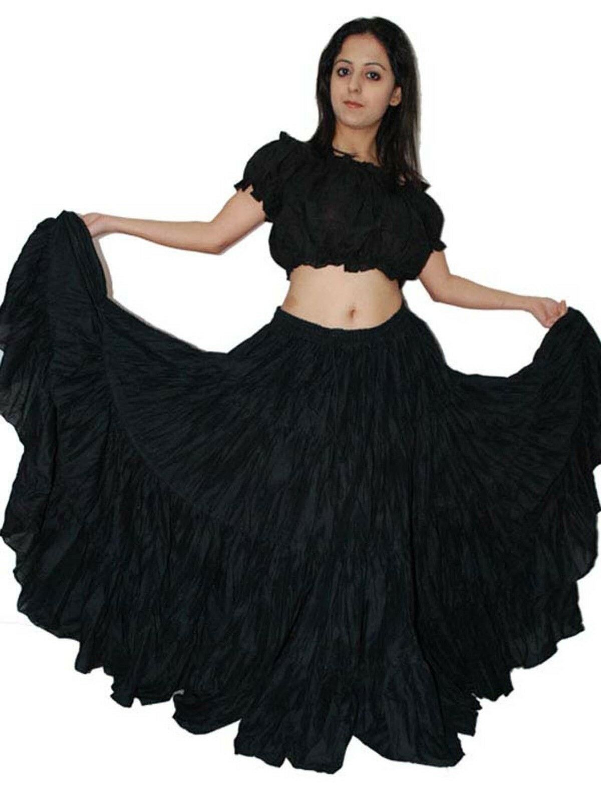 12 Yard Skirt Gypsy Tribal Fusion Belly Dance ATS