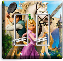 Rapunzel Flynn Tangled Movie Double Gfi Light Switch Cover Girl Play Room Decor - $13.94