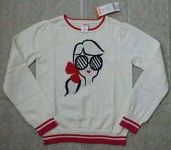NWT Gymboree Girls White Sweater M 7 8 New - $24.99