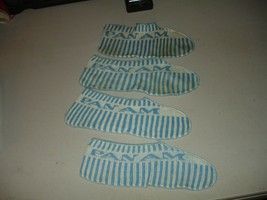 Vintage Lot of 4 PAN AM Knitted Slippers/Booties, 1970s - $19.79