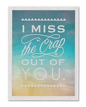 American Greetings Funny Miss You Thinking Of You Card With Glitter - 5856786 - $15.53