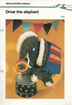 Omar the Elephant Stuffed Animal Toy Crochet Pattern Quick & Easy Crochet - $4.49