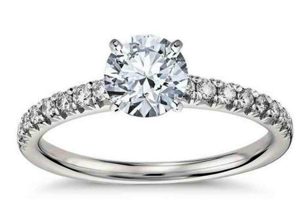 2.25Ct Round Cut White Diamond Solid 925 Sterling Silver Halo Engagement Ring