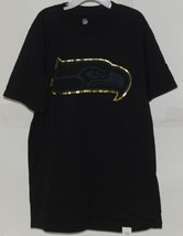 NFL Licensed Seattle Seahawks Youth Medium Black Gold Tee Shirt image 1