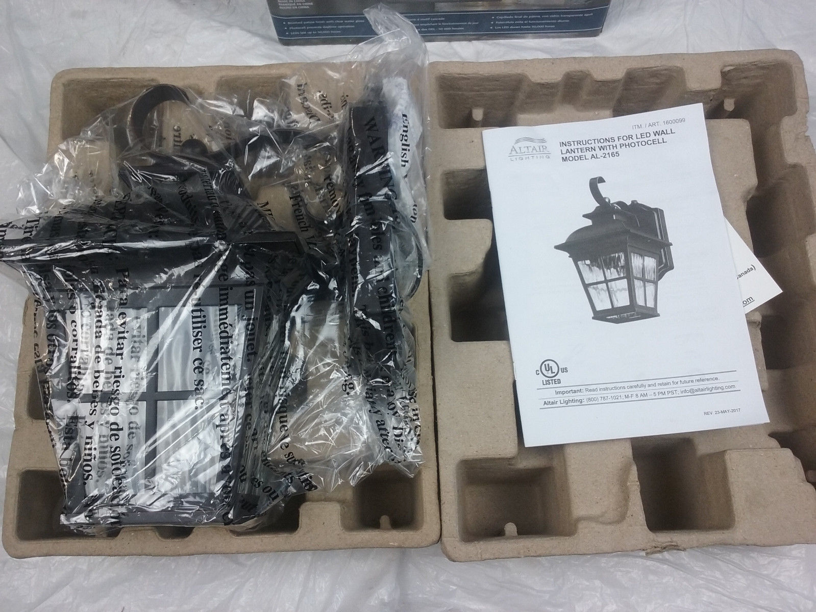 Altair AL2165 Outdoor Wall Fixture Energy Saving LED Lantern Lighting