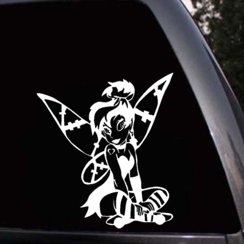 Disney Tinker bell Goth Punk Girl Car Window Truck Vinyl Decal Sticker