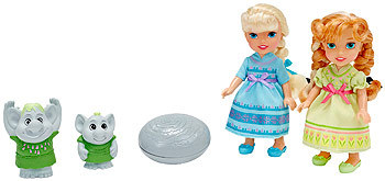 disney frozen petite surprise trolls gift set