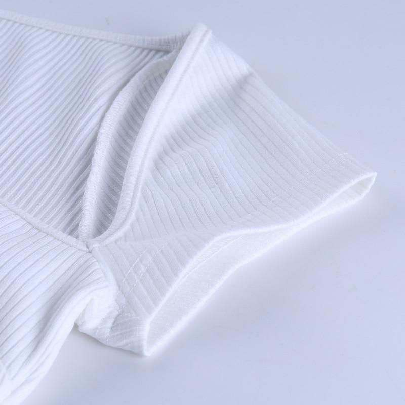 Women White Cotton Short Sleeve - Tops