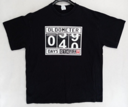 Oldometer Milestone 40th Birthday Numbered Men's Black T-Shirt Unisex Size XL - $10.31