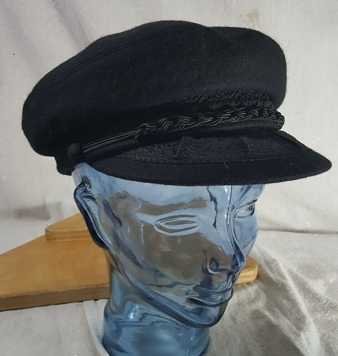 Authentic True Vintage Greek Fisherman's Hat Made in Greece Black Size ...
