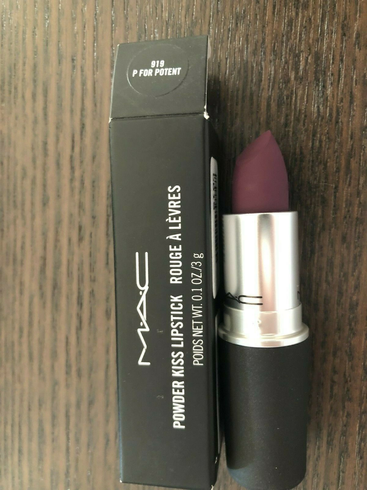 MAC Powder Kiss Lipstick 919 P FOR POTENT NEW IN BOX Lipstick