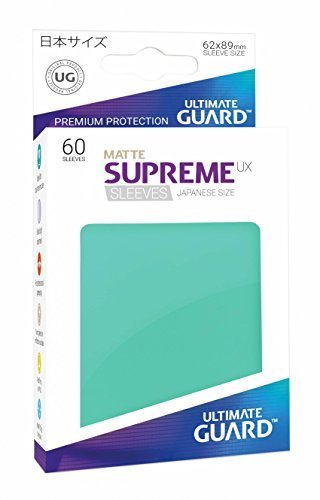 Supreme Japanese UX Card Sleeves (60 Piece), Matte Turquoise