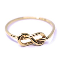 18K ROSE GOLD INFINITE CENTRAL RING, INFINITY, SMOOTH, BRIGHT, KNOT DIAM. 5mm image 1