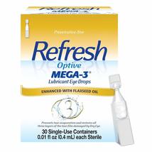 Refresh Optive Mega-3 Lubricant Single-Use Sterile Containers Eye Drops 30 ea (P image 3