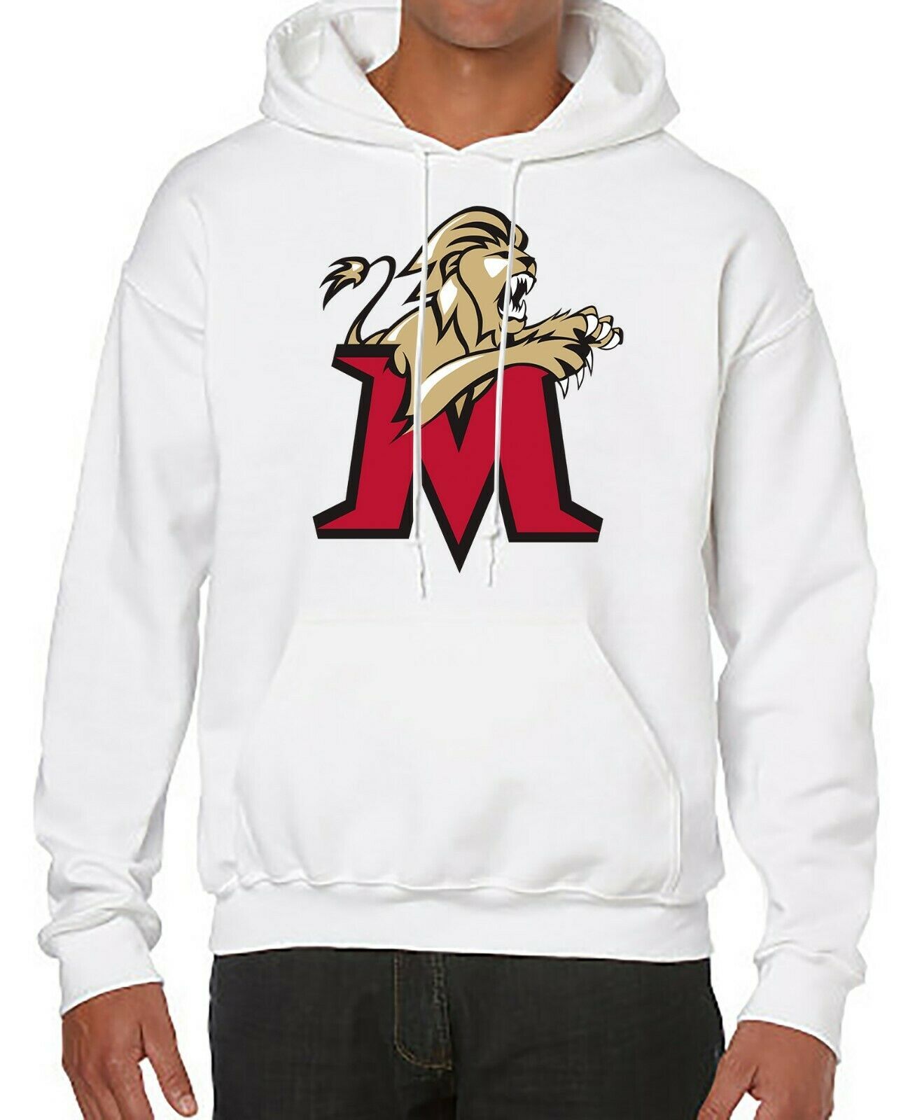NCAA Basketball team hoodie - sweater with Molloy College logo ...