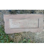 OLD VTG antique Brick reclaimed Stamped Penn Branch found on Pa railroad - $19.98