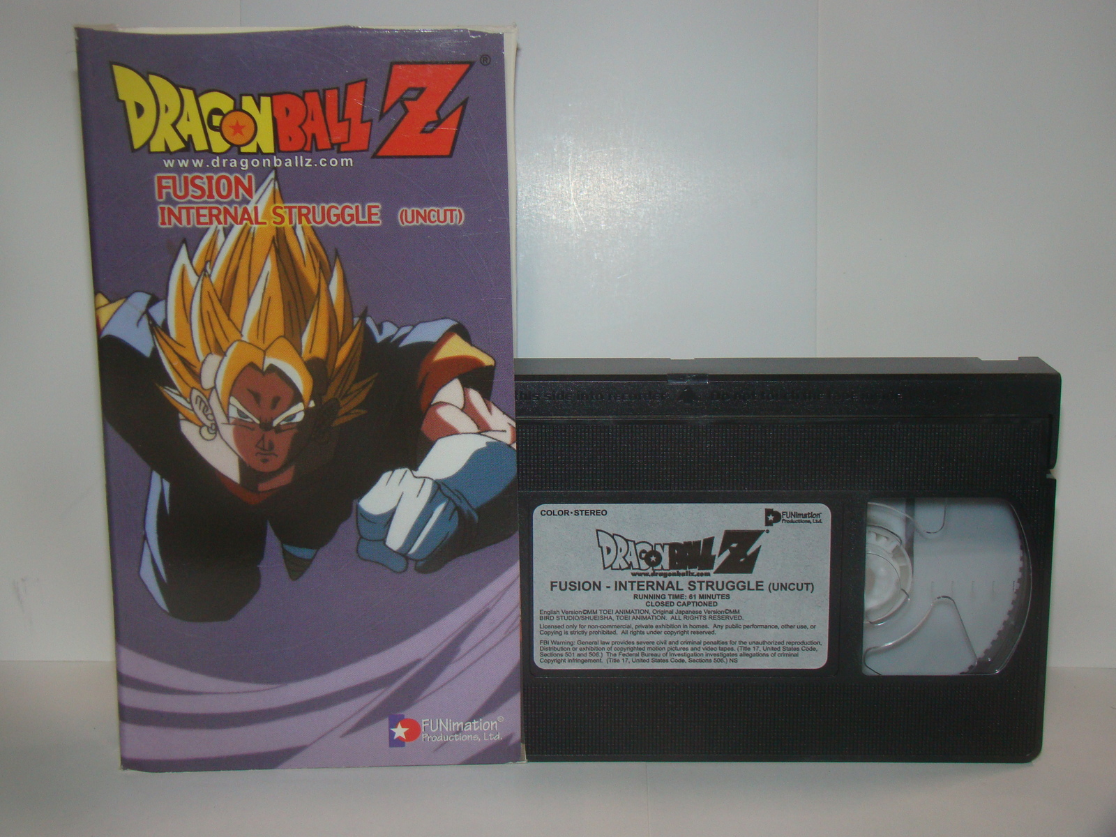 DRAGON BALL Z - FUSION - INTERNAL STRUGGLE (UNCUT) (VHS) - VHS Tapes