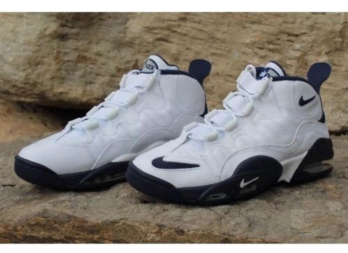 NIKE AIR MAX SENSATION CHRIS WEBBER WHITE NAVY BLUE 805897 100 Size 8 ...