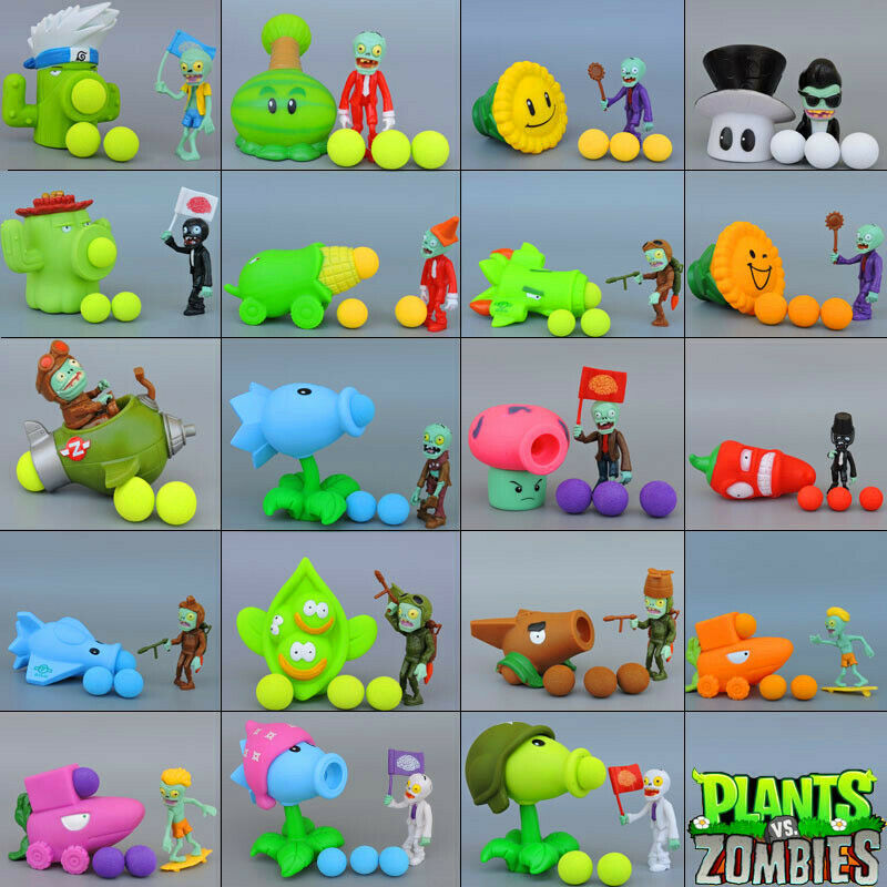 PVZ Plants vs Zombies Pea Shooter PVC Action Figure Model Toy