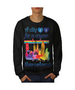 Gay Pride Love Barcelona Jumper Spain City Men Sweatshirt - $18.99