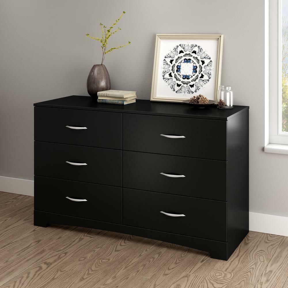 Bedroom Dresser 6Drawer 31.25 H x 51.25 W Metal