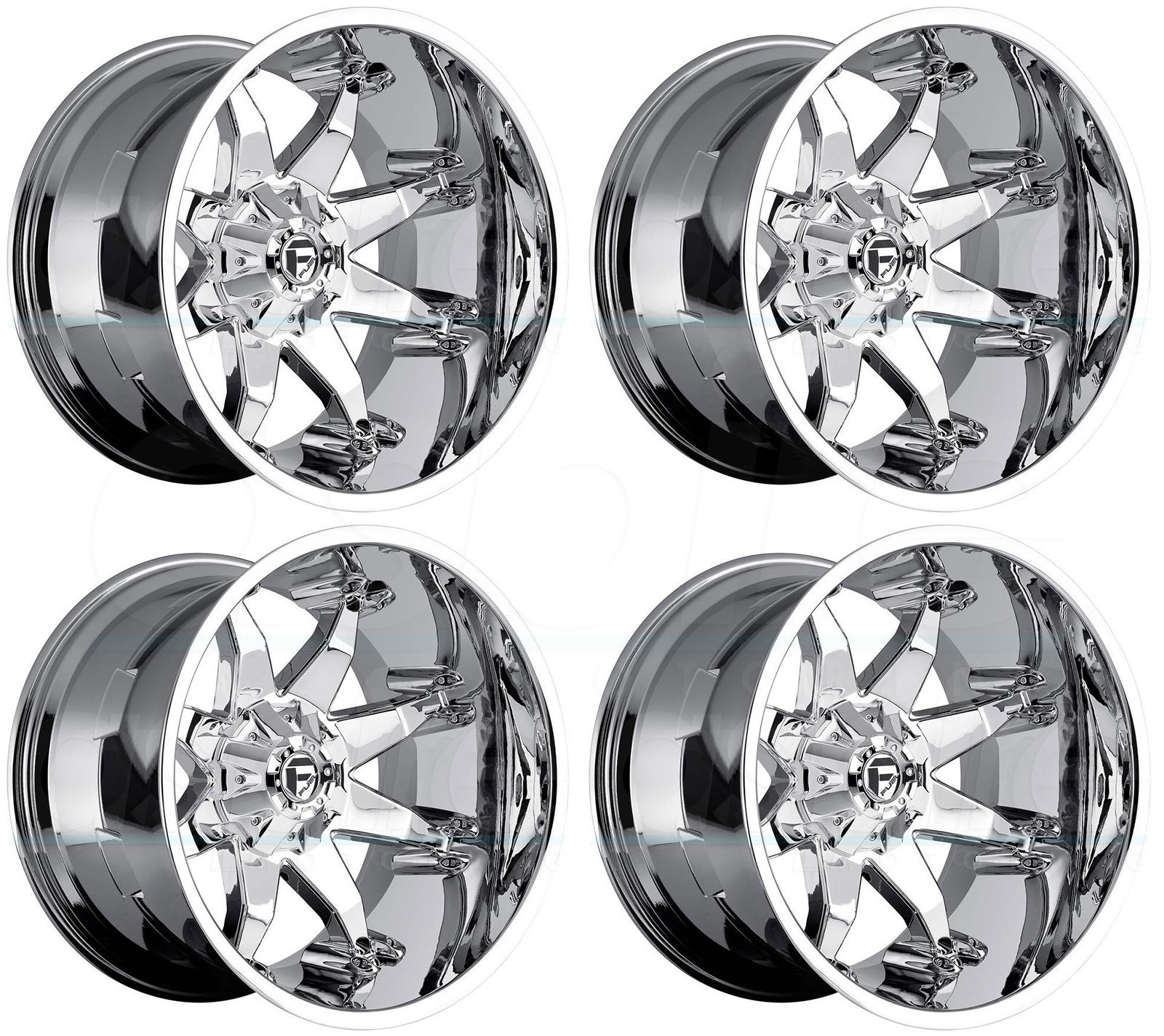 20x9 Fuel Octane D508 6x135/6x5.5 -12 Chrome Wheels Rims Set(4) - Wheels