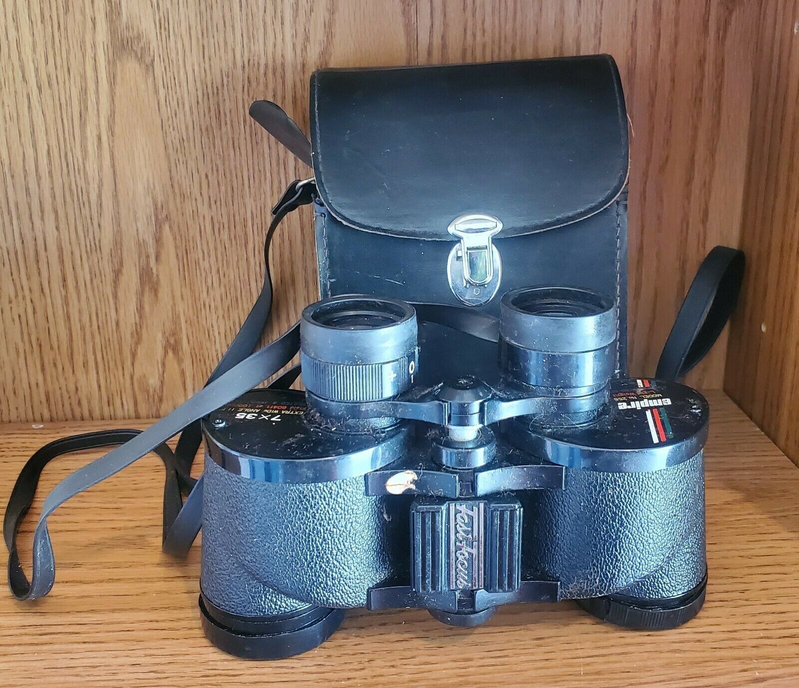 Empire Model 256 binoculars, 7 x 35 wide angle field 604 ft. at 1000