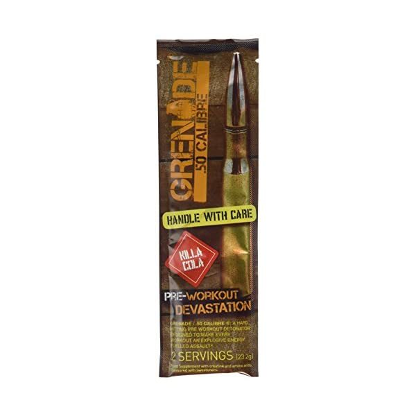 Grenade 50 Calibre Pre Workout Sachets Food Supplement, Killa Cola