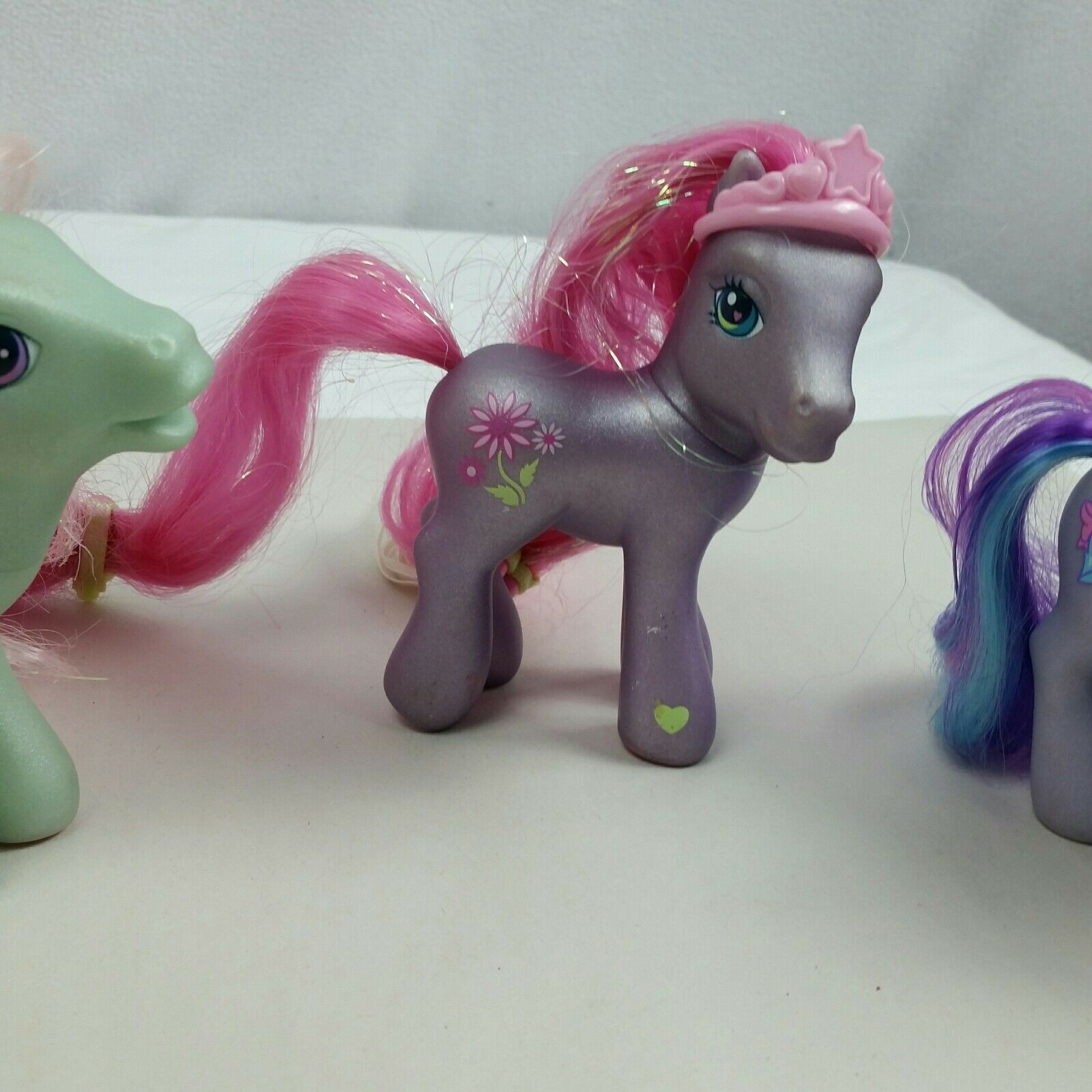 Vintage 2002 Rare My Little Pony Ponies Horse MLP 5 Pc Lot Pink Green ...