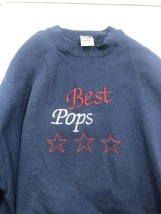 Vintage 90s Fruit Of The Loom Best Navy Best Pops Crewneck Sweatshirt Men’s XXL - $19.79