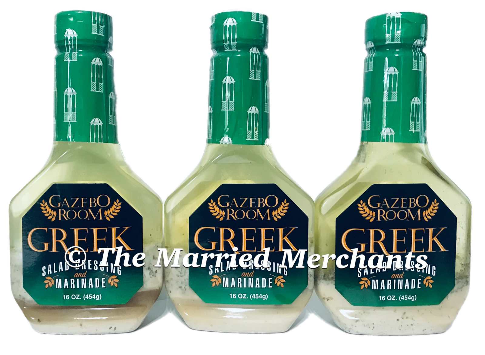3 Gazebo Room Greek Salad Dressing & Marinade 16 oz ea Gluten Free