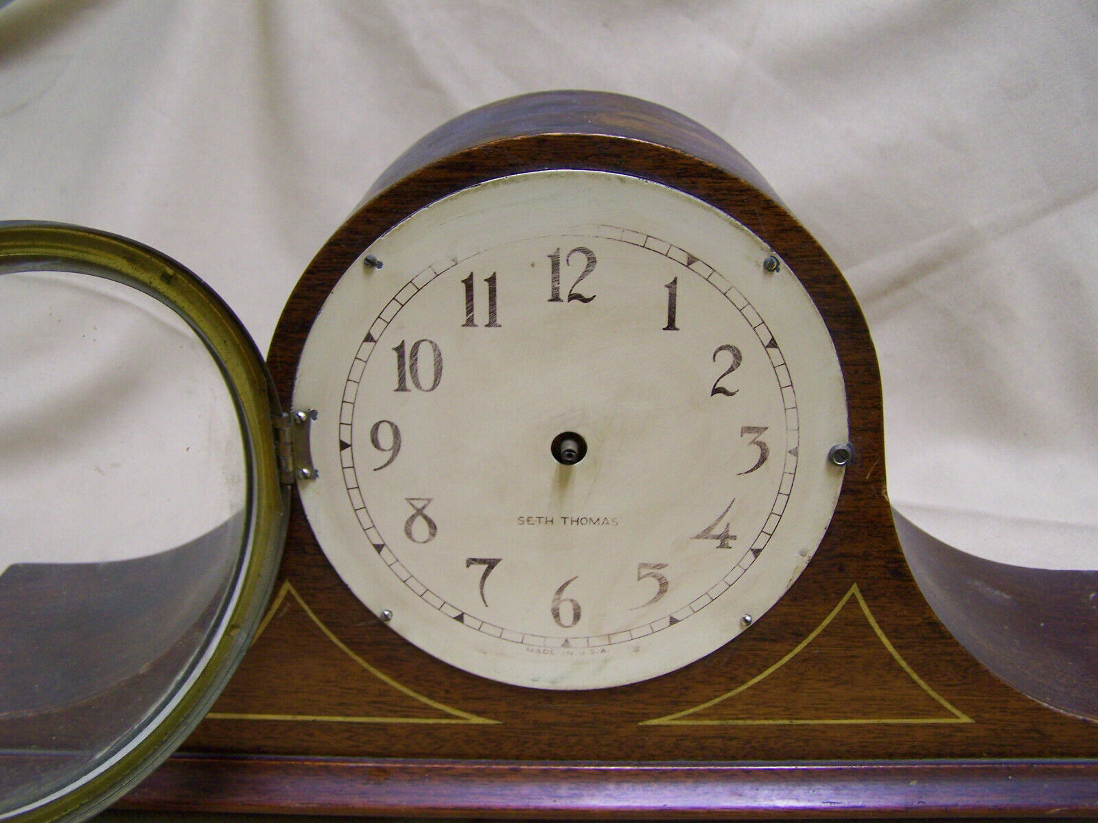 Vintage Seth Thomas Mantle Clock with chime missing hands Mixed Lots