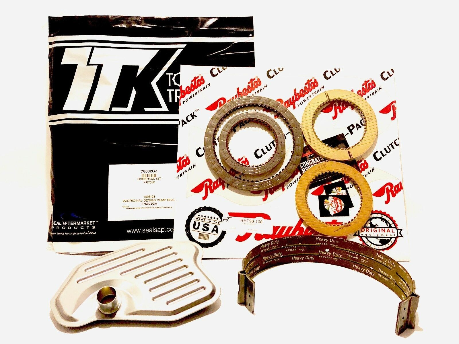 4R70W 4R75W TRANSMISSION Master Rebuild Kit 19962003 Frictions Lined