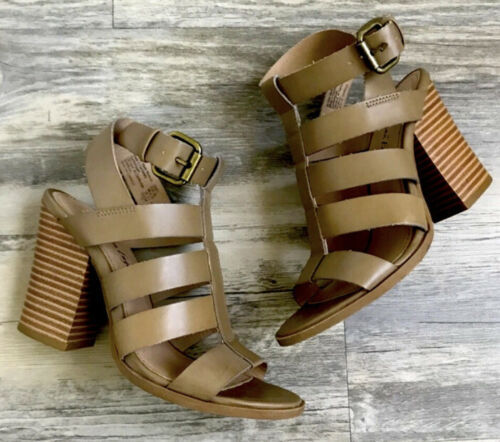 American Eagle For Payless WILDER Taupe Strappy Taupe Heels Size 10 New With Box - $19.70