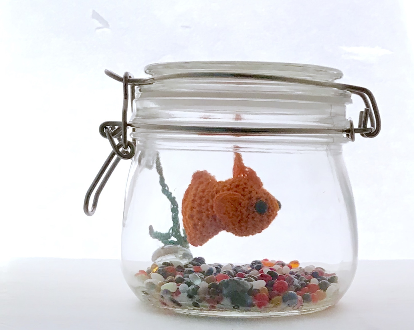 Desk Pet Fish In A Jar Goldfish Boxes, Jars & Tins