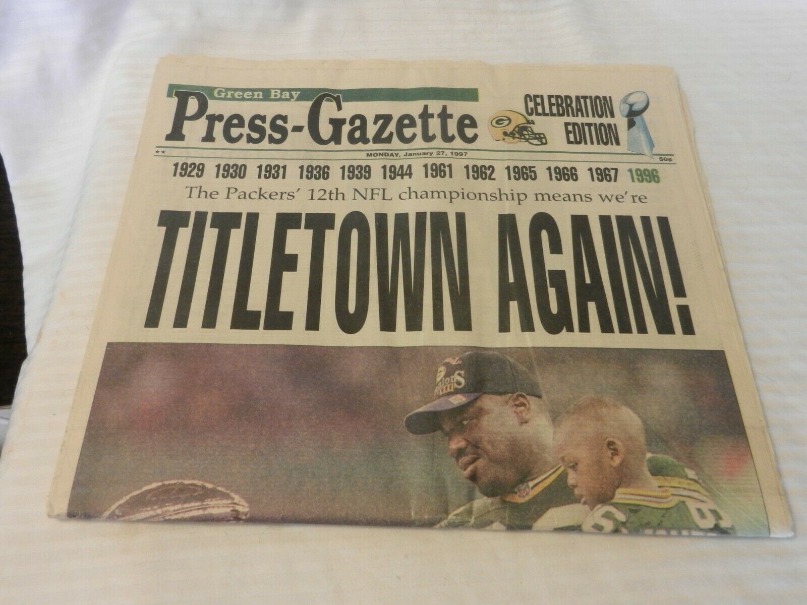 Primary image for Lot of 5 Green Bay Packers Newspapers from 1997 Super Bowl XXX! Issues!