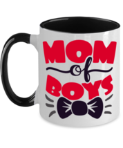 Mom Of Boys (MOB) - 11 oz Black Two-Tone Coffee Mug  - $17.99