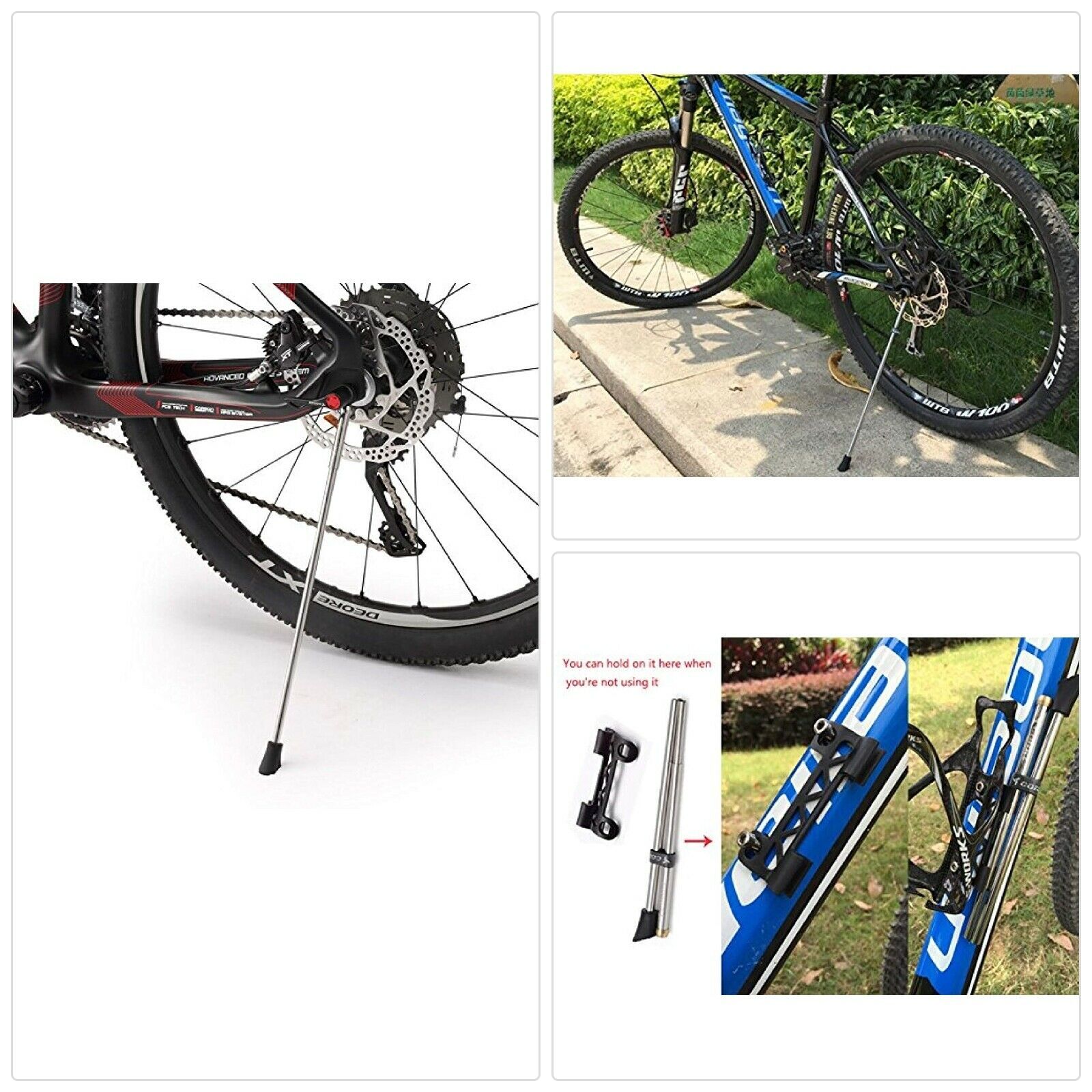 Defary Removable and Folding Bicycle Bike Cycling Kickstand Parking