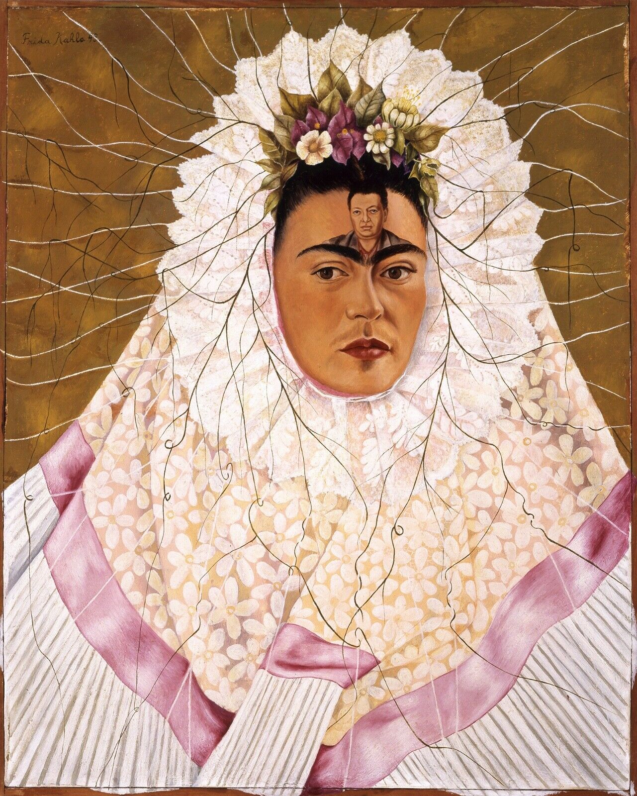 Diego on My Mind (Kahlo Self-Portrait) Masterpiece Reproduction
