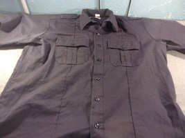 FLYING CROSS LAW ENFORCEMENT MILITARY POLICE UTILITY WORK SHIRT BLUE XL ... - $23.75