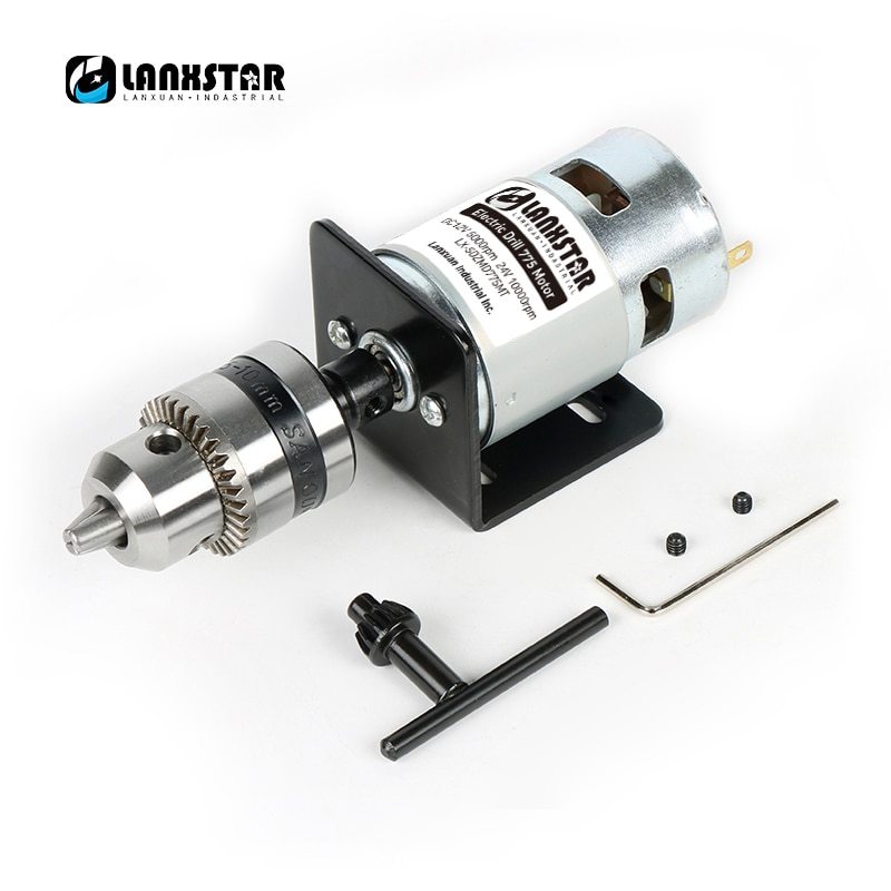 High Torque 775 Motor DC24V 10000RPM Mini Hand Drill Press Table