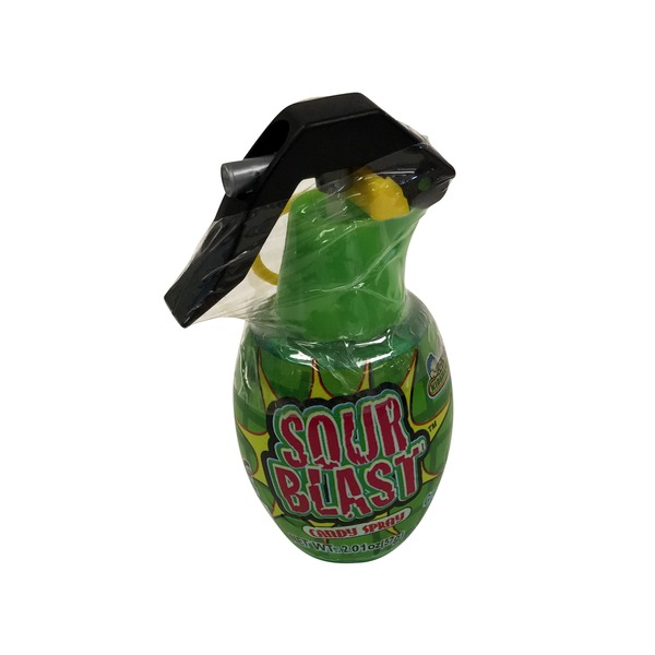 Sour Blast Candy Spray Grenade Shaped Explosion Green Apple Blast