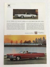Print Ad Vtg 1967 Advertising Cadillac Deville Eldorado - $9.89