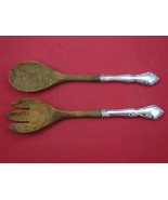 Chelsea Manor by Gorham Sterling Silver Salad Serving Set w/wood 10 3/4&quot;  - $107.91