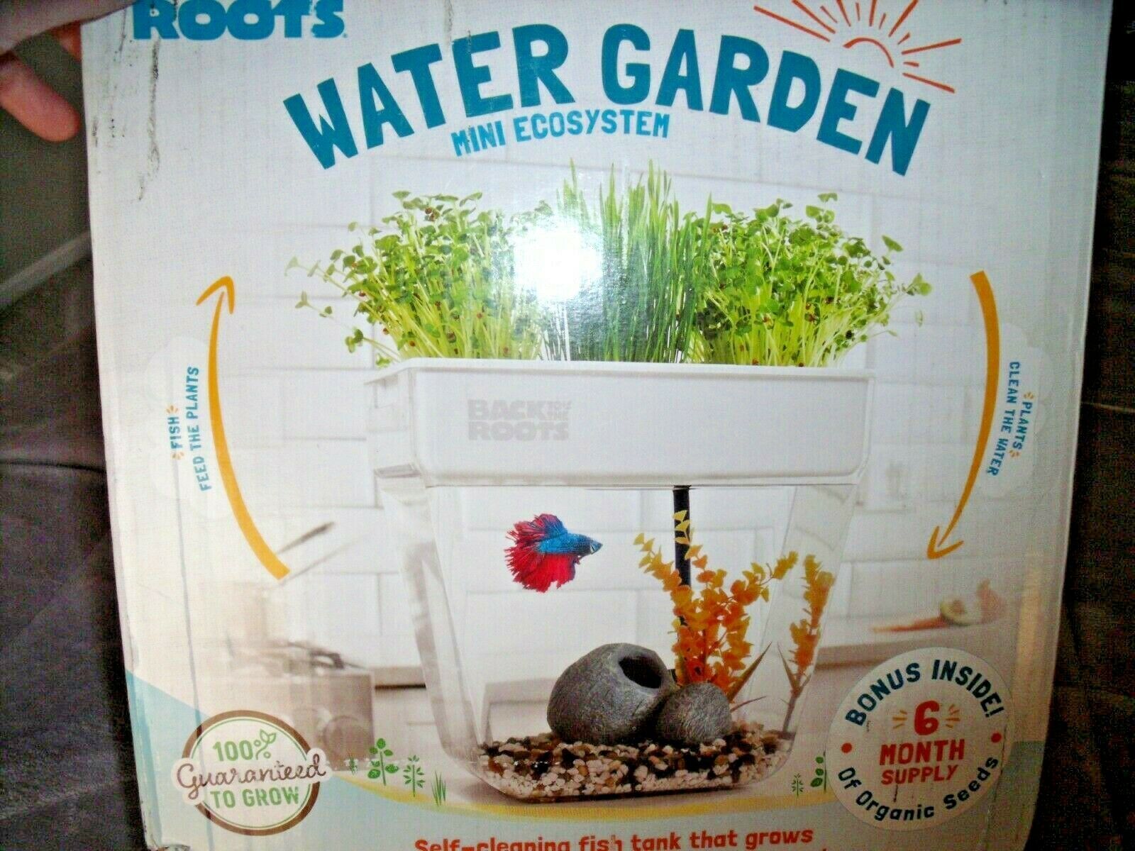 Primary image for NEW Back To Roots WATER GARDEN FISH TANK Set Tank Organic Herb SEEDS Water Pump 