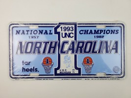 New Sealed 1993 UNC Tarheels National Championship vanity License Plate tin - $17.81