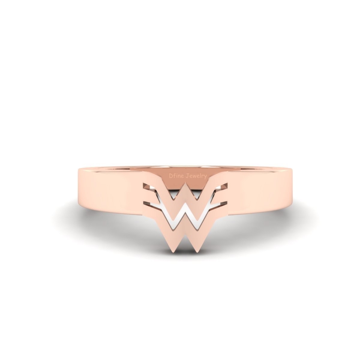 Wonder Woman Inspired Engagement Ring Rose Gold Fn 925 Silver Wonder Woman Ring